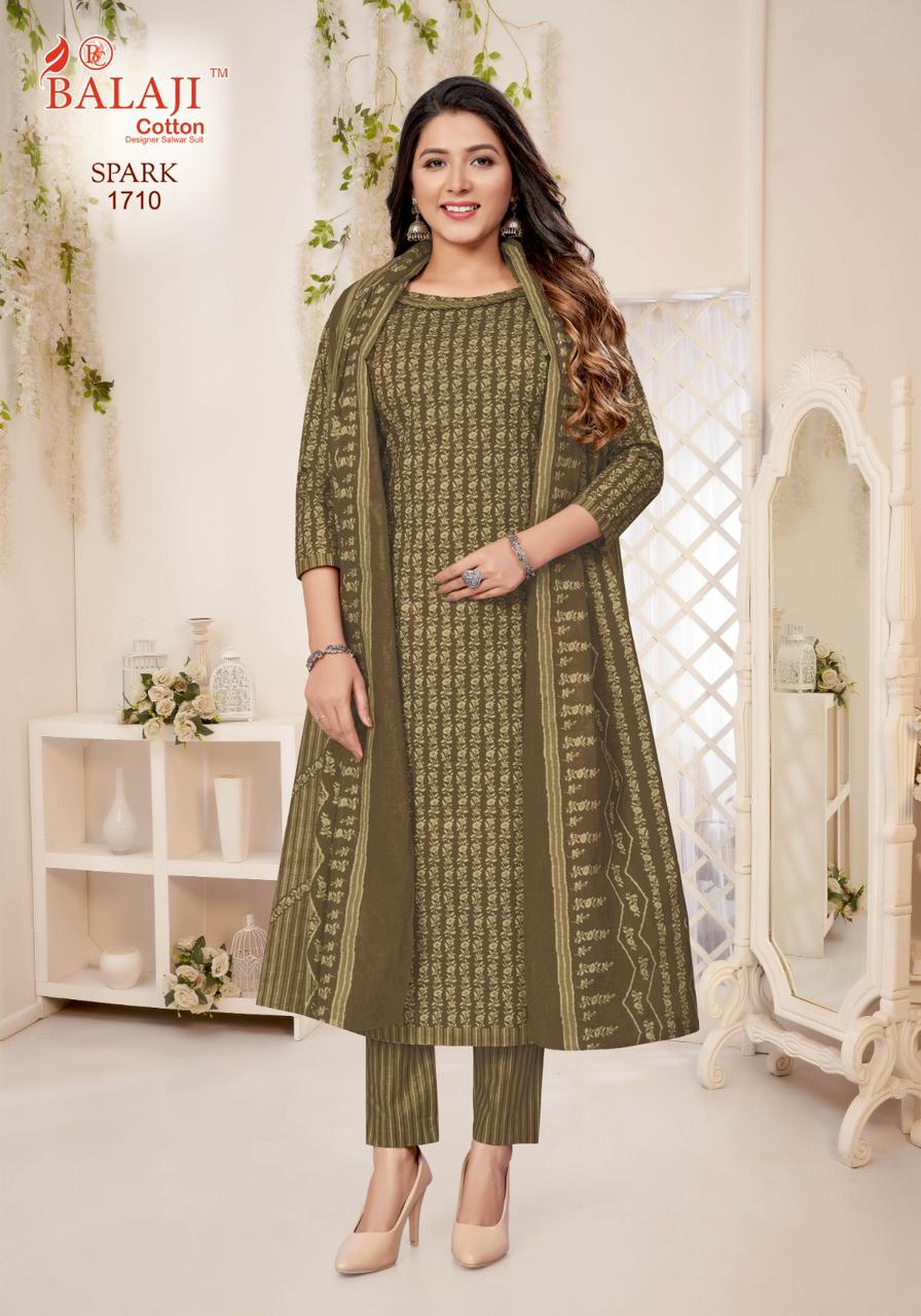Spark Vol 17 By Balaji Pure Cotton Printed Dress Material Wholesale Clothing Suppliers In India
